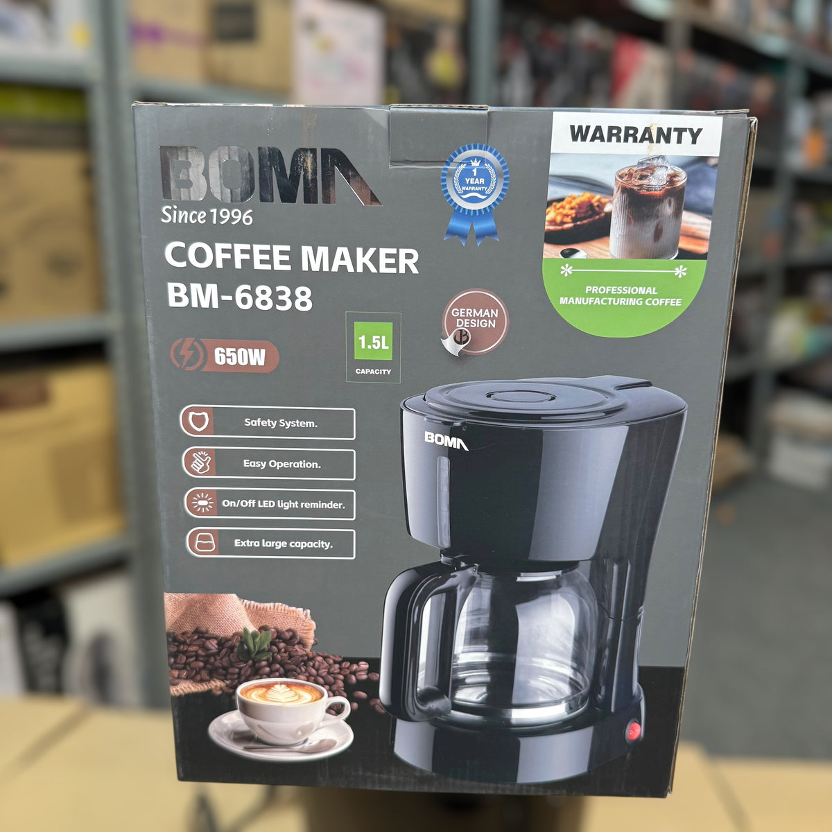 BOMA black Coffee Maker BM 6838