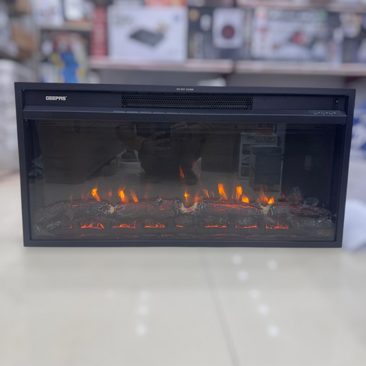 Geepas Real Log Flame Effect Electric Heater 28583