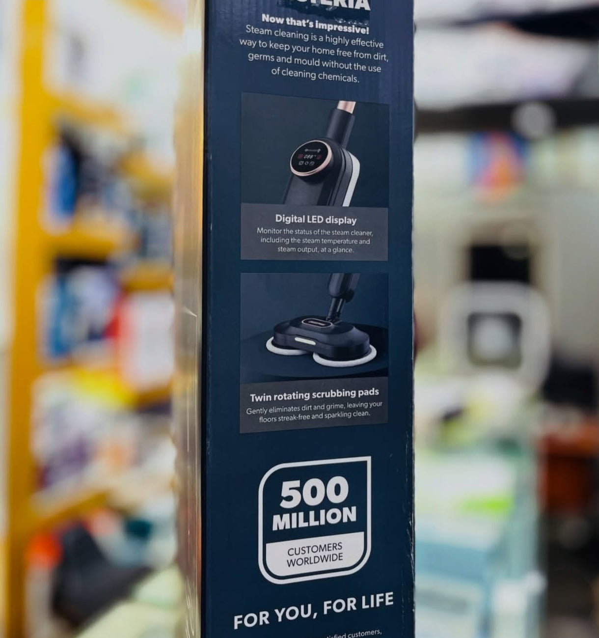 GEEPAS Digital Steam Mop Upright Steam Cleaner Floor Mop 63077