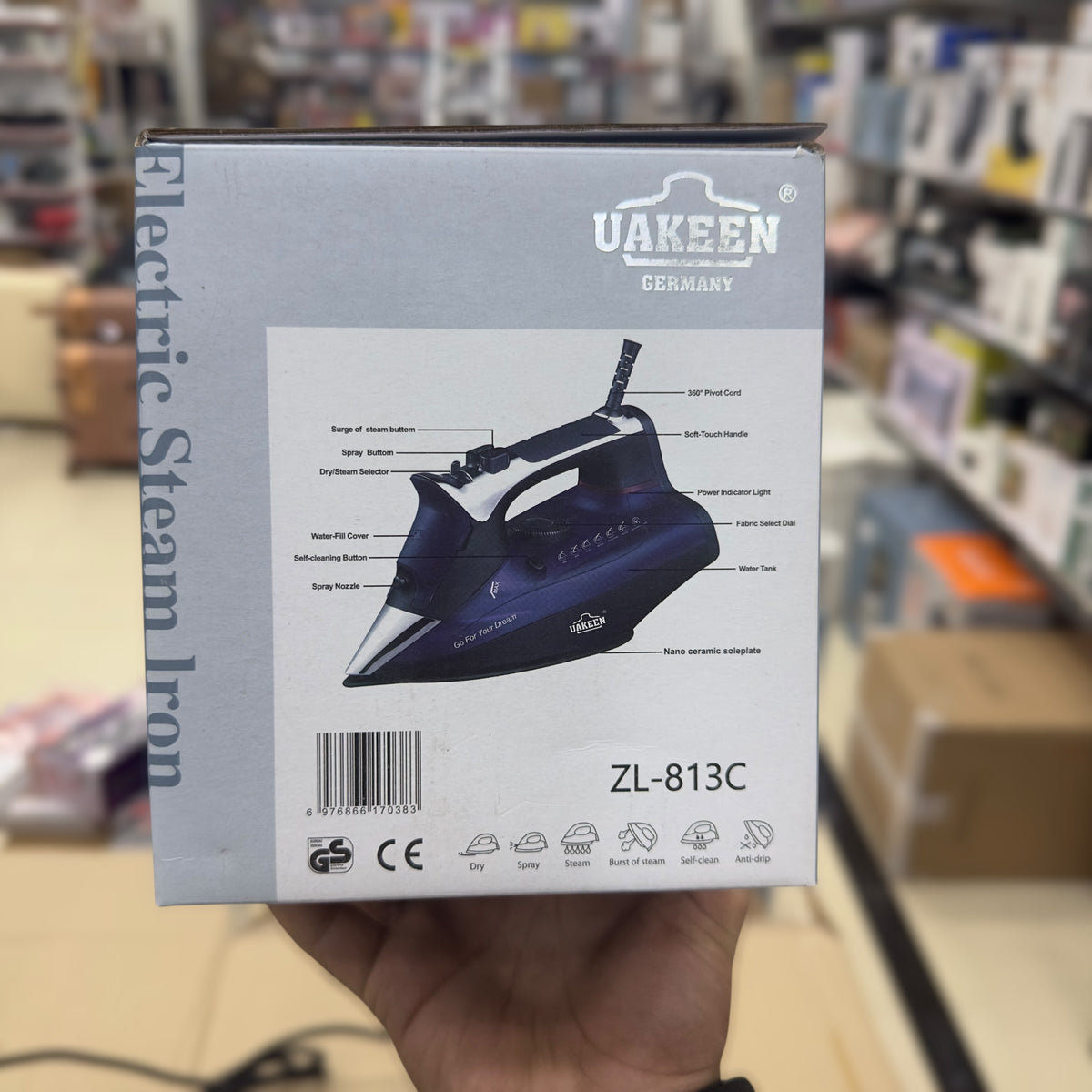 Uakeen Steam Iron ZL-813C