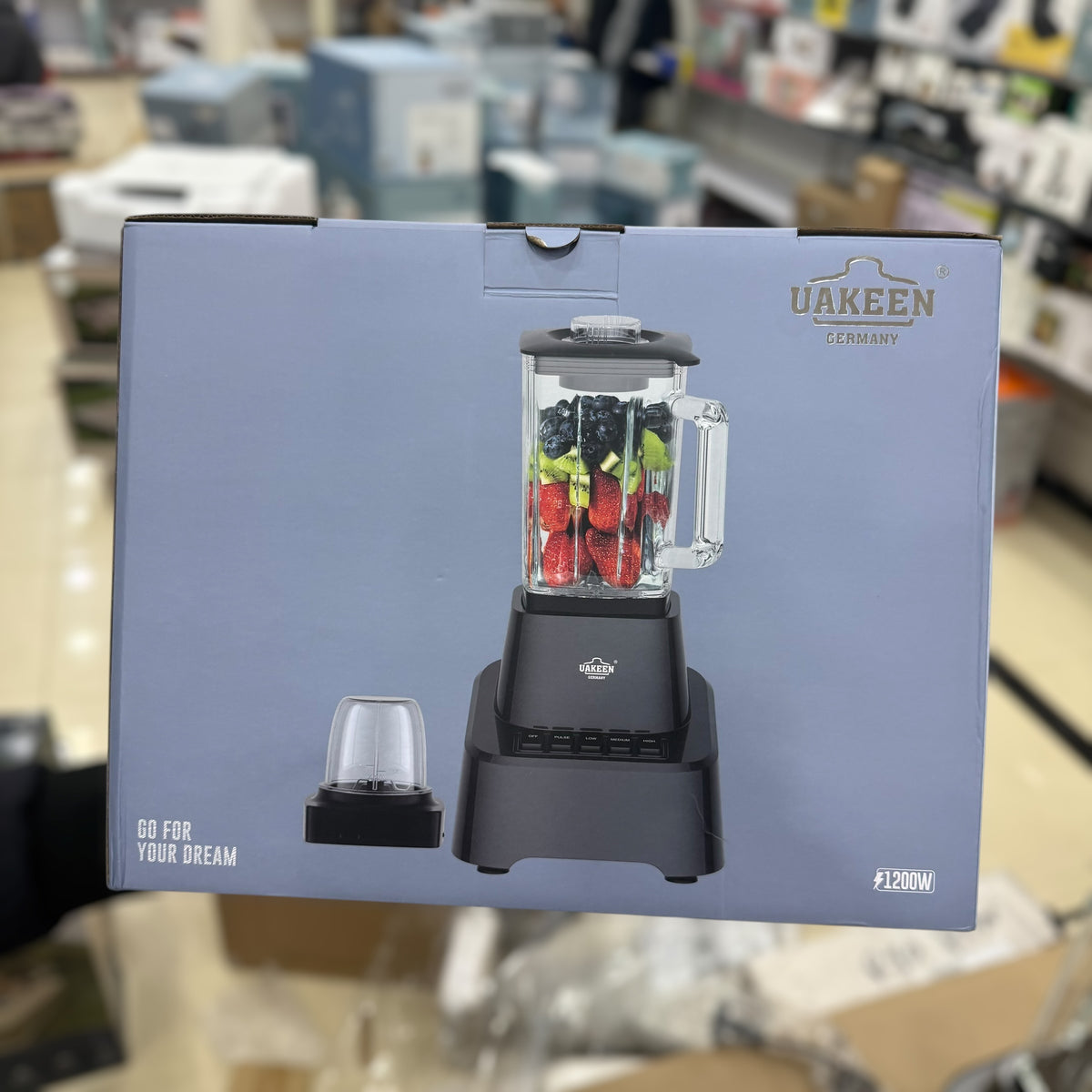 Uakeen Ice Crushing Blender & Grinder ZL-1312