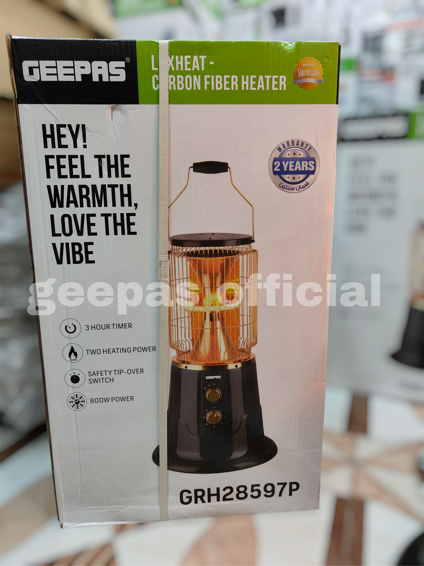 GEEPAS Corban fiber turbo heater